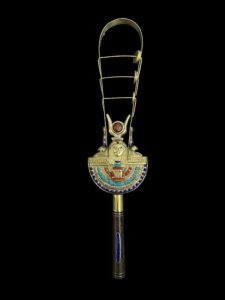 Goddess Hathor Sistrum: Vintage Egyptian Musical Instrument - Image 5