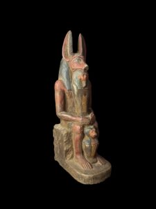 Jackal God Anubis statue made in Egypt, Egyptian Anubis sculpture. - Image 5