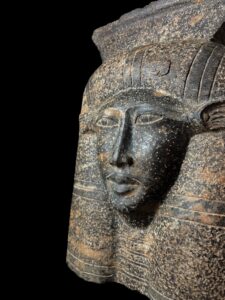 Handmade Granite Goddess Hathor Sculpture: Egyptian Statuette - Image 5