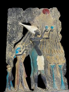 Ancient Egyptian Royal Devotion - Akhenaten's Family Worshipping the Sun God Atun - Image 5