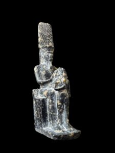 Egyptian God Amun Statue: Museum Replica - Image 5