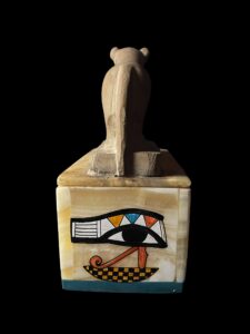 Alabaster Sekhmet Statue Box: Ancient Egyptian Goddess Decor - Image 5