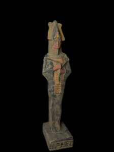 Basalt Egyptian God Osiris Statue: Unique Statuette - Image 5