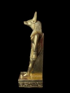 Jackal God Anubis statue made in Egypt, Egyptian Anubis sculpture. - Image 5