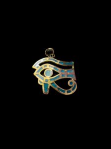 Brass Eye of Horus Pendant: Ancient Egyptian Amulet Necklace - Image 5