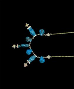 Egyptian God Pectoral Necklace: Sobek, Bes, Taweret, Lotus Flower - Image 5