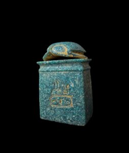 Egyptian Scarab Replica: Ancient Hieroglyphic Decor - Image 5