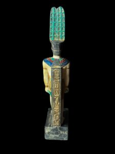 Egyptian God Amun Statue: Museum Replica - Image 5