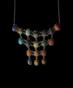 Egyptian Scarab Gemstone Pectoral Necklace: Ancient Style - Image 5