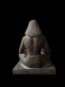 Handmade Seated Egyptian Scribe Statue: Ancient Decor - Image 5