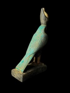 Basalt Egyptian God Horus Statue: Falcon God of the Sky - Image 5