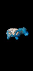 Mini Porcelain Hippopotamus Statue: Egyptian Museum Replica - Image 5