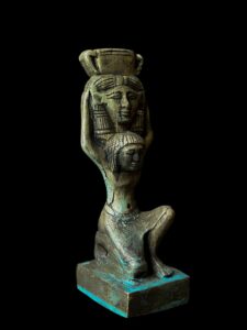 Manifest Handmade Goddess Hathor Statuette , Statue for the Egyptian Goddess Venus - Image 5