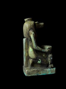 Handmade Egyptian Goddess Taweret Statue with Hathor Symbol - Image 5