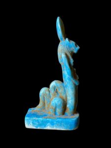 Egyptian Goddess Sekhmet Statue with Cobra Body - Image 5
