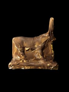 Goddess Hathor Statue with Amenhotep II: Egyptian Museum Replica - Image 5