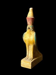 Egyptian God Horus Statue: Stone Falcon Art - Image 5