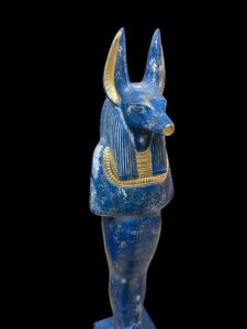 22" Egyptian God Anubis Statue: Museum Replica Figurine - Image 6