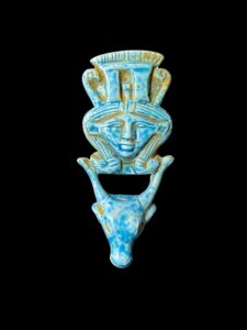 Goddess Hathor Statue: Egyptian Cow Goddess Head - Image 6