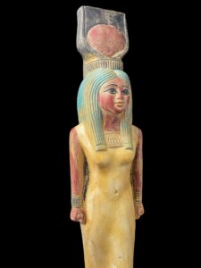 Handmade Goddess Hathor Statuette: Egyptian Decor - Image 6