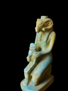 God Horus with Ram head God Khnum made in Egypt - Image 6