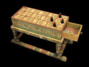 Egyptian Board Game Senet made in Egypt with Eye of Horus and God of RA. - Image 6