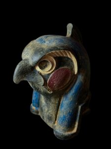 Basalt Horus Statue: Egyptian God of the Sky, Falcon Art - Image 6