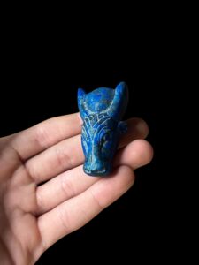 Hand-Carved Goddess Hathor Amulet: Egyptian Spiritual Pendant - Image 6