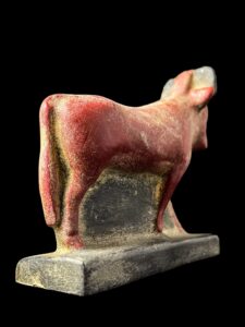 Handmade Goddess Hathor Statuette: Egyptian Cow Art - Image 6