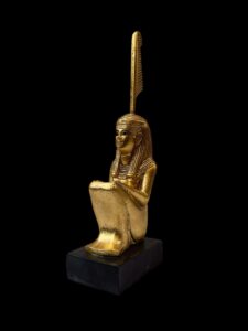 Golden Ma'at Statue: Egyptian Goddess of Justice - Image 6