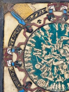 Egyptian Dendera wall symbols, Dendera Zodiac - Replica. ZODIAC OF DENDERA, Ancient Egyptian Temples, Ancient Egyptian Astronomical Symbols. - Image 6