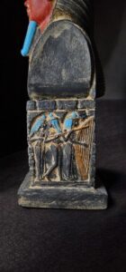 Egyptian King Tutankhamun Statue with Horus and Cleopatra - Image 6