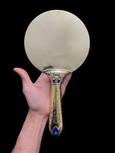 Goddess Hathor Mirror, Ancient Egyptian Mirror of Hathor , Ancient Egyptian religious artifacts, Mirror museum collections. - Image 6