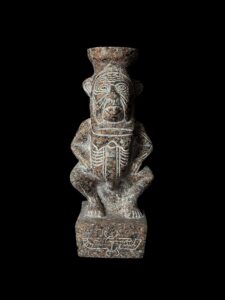 Hand-Carved God Bes Statue: Egyptian Art Home Decor - Image 6