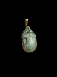 Egyptian Scarab pendant necklace, The decorative Good luck scarab in Ancient Egypt. - Image 6