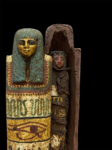 Hand Carved Wooden Ushabti - Vintage Egyptian Shabti Statue - Image 6