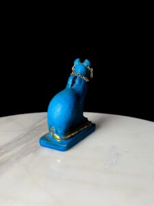 Porcelain Bastet Cat Statue: Ancient Egyptian Goddess Decor - Image 6
