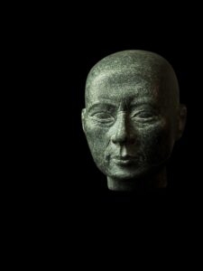 Pharaoh Psamtik Head statue made of Diorite stone. - Image 6