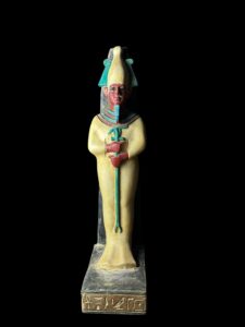 Basalt Egyptian God Osiris Statue: Unique Osiris Statuette - Image 6