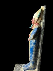 Basalt Egyptian God Osiris Statue: Natural Colors - Image 6