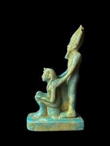 Flame Stone Egyptian God Osiris Statue: Unique Statuette - Image 6