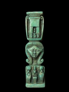Handmade Flamestone Goddess Hathor & Maat Statuette - Image 6