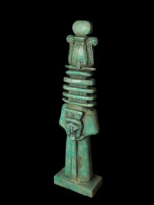 Egyptian Djed pillar of God Osiris with Goddess Hathor - Image 6