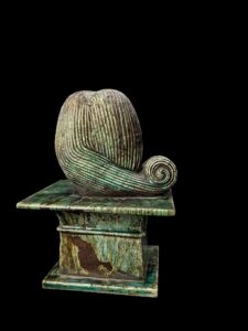 Handcarved Flamestone Egyptian Queen Statue Replica - Image 6