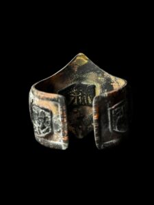 Vintage Bronze Goddess Sekhmet Bracelet - Image 6