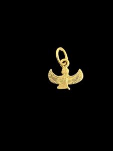 Gold Goddess Isis Pendant Egyptian Goddess , pure gold necklace for Goddess , Isis Pendant made of pure gold. - Image 6