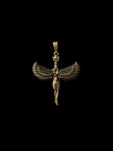 Rare Goddess Isis Pendant, Divine Isis Amulet, For Inner Strength and Wisdom, Ideal Gift for Spiritual Seekers, Made in Egypt, Hathor crown - Image 6