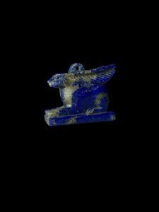 Lapis Lazuli Goddess Unut Amulet: Egyptian Rabbit Statue - Image 6