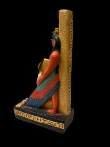 Vintage Goddess Isis statue, unique Isis goddess Statue. Statuette representing Isis and Osiris - Egypt Museum - Image 6