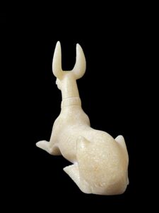 Alabaster Statue: Egyptian God Anubis, Jackal of Afterlife - Image 6